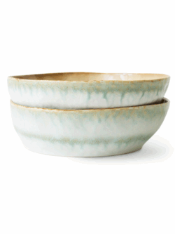 Hk Living, pasta bowls, petal. 2stk