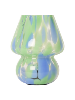 Au maison, Joyful lampe chips, grønn/blå 19xø15 cm