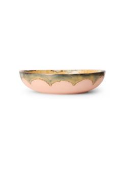 HK Living, 70s ceramics: salad bowl sunflower