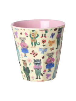 Rice, Melamine kids cup, Nathalie L`ete print, pink