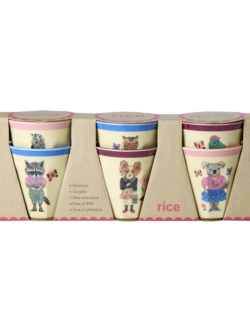 Rice, Melamine cups, Natalie L`ete print, small, 6pk