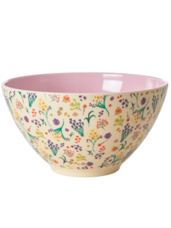 Rice, Melamine salad bowl wild flowers