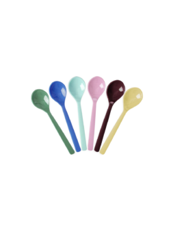 Rice, Melamine tea spoon ass colours, 6pk
