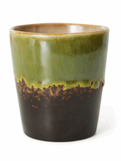 HK Living, 70s ceramics: coffee mug algae