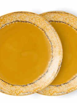 HK LIving, 70s ceramics side plates, paradise (set of 2)