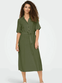 JDY, Say midi shirt dress, kalamata