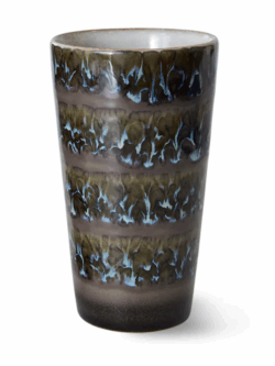 HK Living, 70s ceramic latte mug, fern