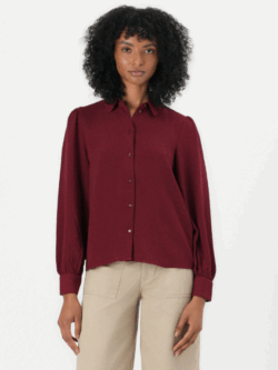 JDY, Divya life l/s shirt, cabernet