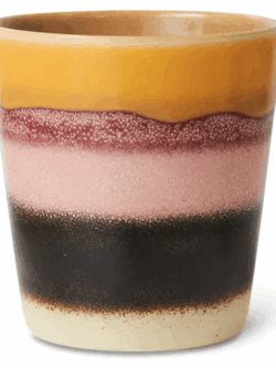 HK Living, 70s ceramics: coffee mug sunset