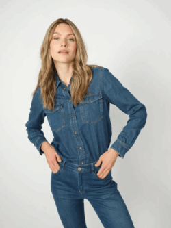 Mos Mosh, Natalie denim shirt, blue