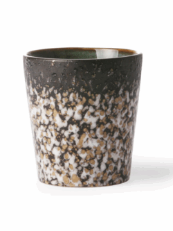 HK Living70s ceramics, coffe mug, mud