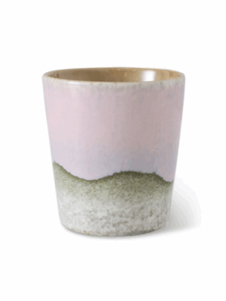 HK LIving, 70s ceramics coffee mug, bramble