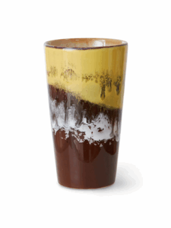 HK Living, 70s ceramics latte mug, creek