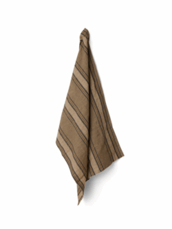 HK Living, Vida striped tea towel, sand/cream