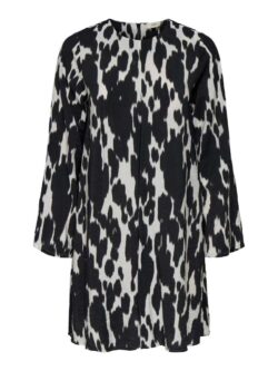 JDY Drew life, o-neck dress, black structure