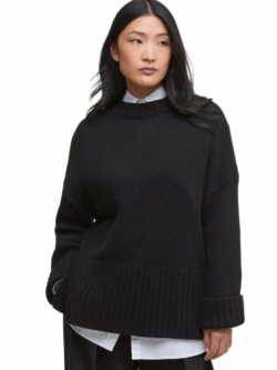 Barbour, Sophia knitted jumper, black