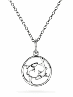 PAN, Smykke i rodinert sølv, Fiskene