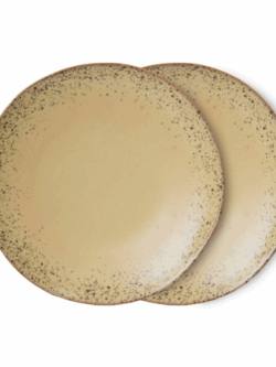 HK Living, dinner plates, Grit -2stk