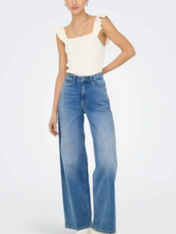 JDY, Felina - fina wide medium blue denim