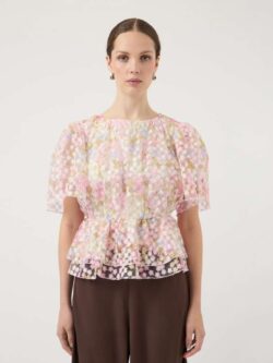 YAS, Leanna short sleeve top, Pristine