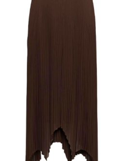 JDY, Uso assymmetric plisse skirt, Chicory coffee