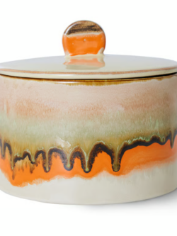 70s ceramics, cookie jar, burst
