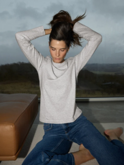 Mos Mosh, Millie regular tee, Grey melange