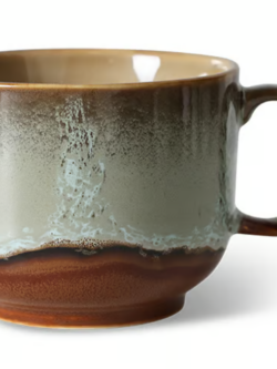 HK Living, 70s ceramic tea cup, Echo