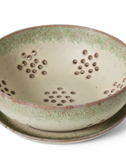 HK Living, 70s ceramics berry bowl, slush