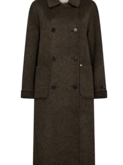 Mos MOsh, Lucca Barkley wool coat, Slate black