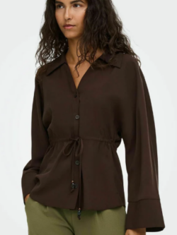 JDY, Milena shirt, Chocolate plum