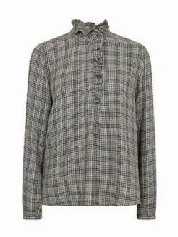 Mos Mosh, Biles check blouse, Black